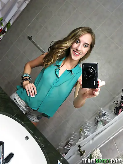 Cadence Lux loves to take cum shots all over her body and she is