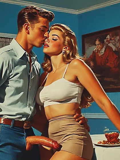 50's Party Pulp Art