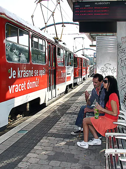 Horny couple loves railway
