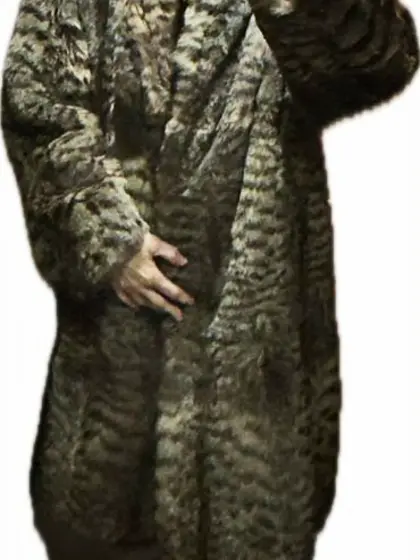 Wild cat fur coat