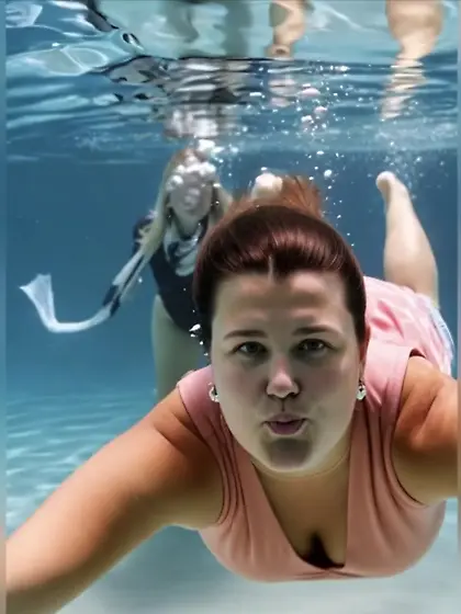 2 femme sexy sous l'eau ia