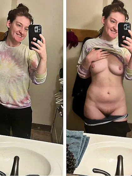 Mirror selfie white titties