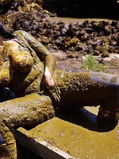 Rada Brewer on the farm