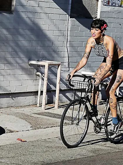 Tall rocker babe tight