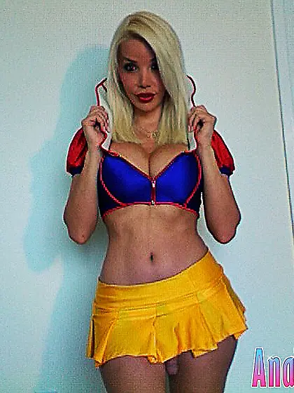 Ana Tranny is a Sexy Snow White this Halloween!