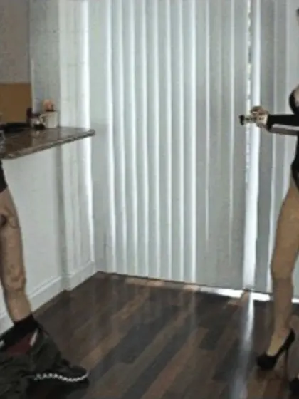 Three horny madams humiliating and punishing...