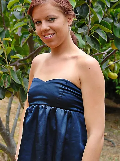 Innocent looking teen Annalina FTV shows her small tits and cute