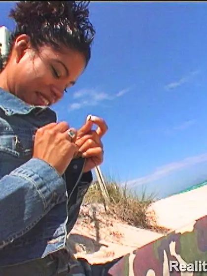 Carmella Woods takes her army clothes off and gets her black cun