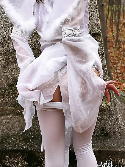 When you say you saw an angel in the park,  it means you saw play