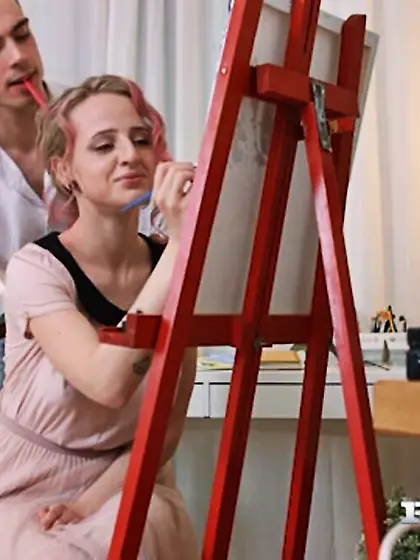 Small tits blonde fucked hard