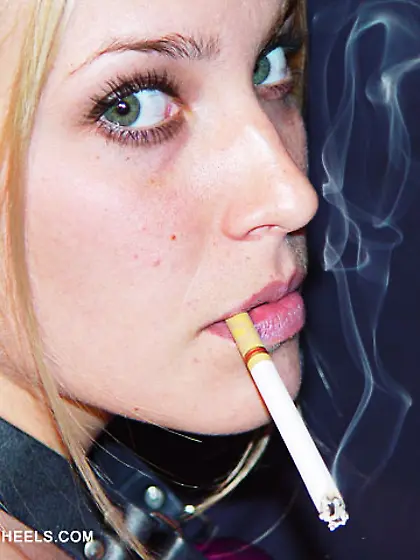 Chastity - Heels,  smoke,  toilet