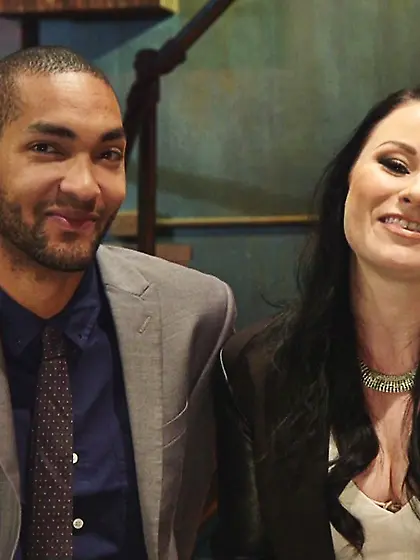 Brunette amazing handjob