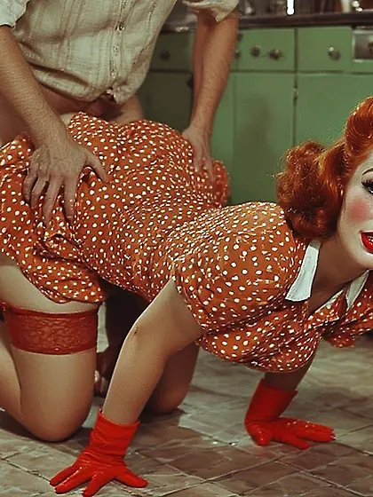 Helping mom in the kitchen