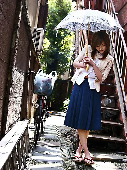 Hottest Asian chick Ray Ito knows that cam is shooting her nudit