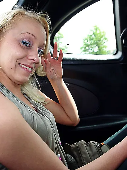 Girl picked street give