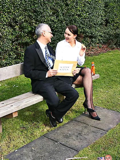 Kinky streetslut stockings picked