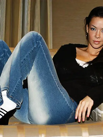 Horny and sexy solo babe,  Natalia Cruze gets off her clothes and