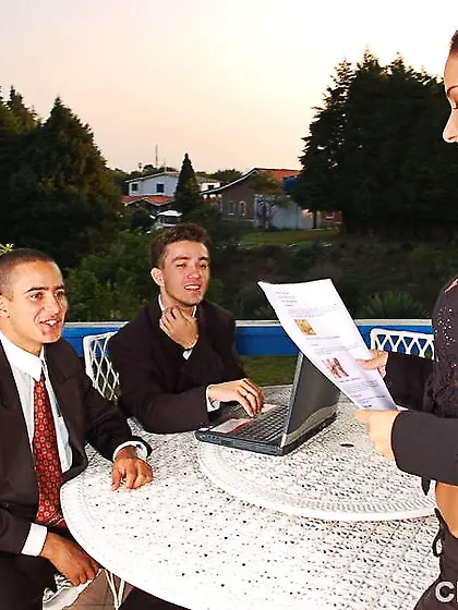 High Quality Bi Fuck on the Patio