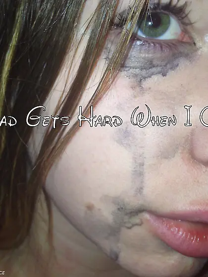 Dad gets hard when I cry