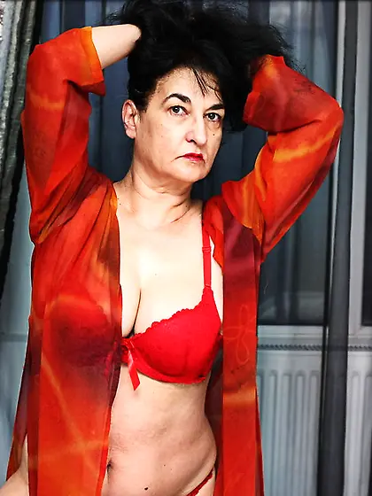 White granny big tits