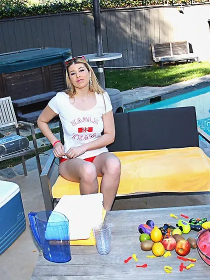 Huge cock for a fantastic blonde lady,  she's ready for some