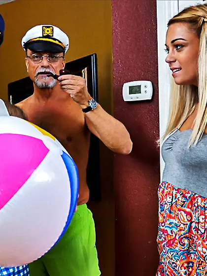 Hairy boy drilling brunette