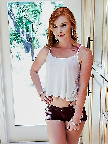 Nasty tattooed redhead top