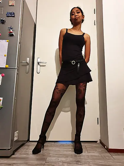 Little horny asian milf