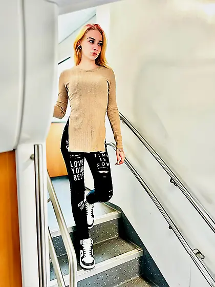 sexy süße blonde Maus