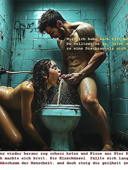 Die perverse Pissau im Bahnhofsklo KI Storry