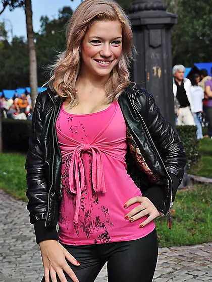 Sofa is the perfect place for teen in high brown boots to make i