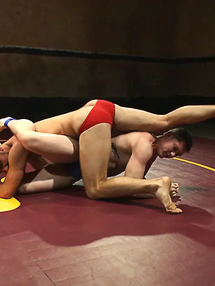 Heated wrestle ends cute