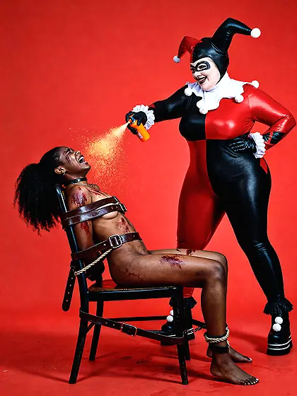 Harley Quinn Pepper Sprays Nigger