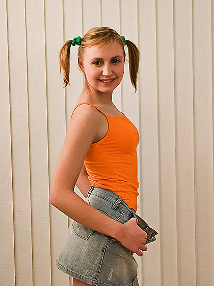 Pigtailed teen swallows every inch of big...