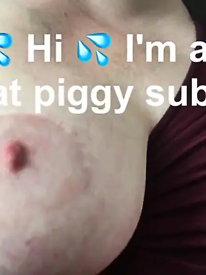 Chubby bbw slut in piggy humiliation