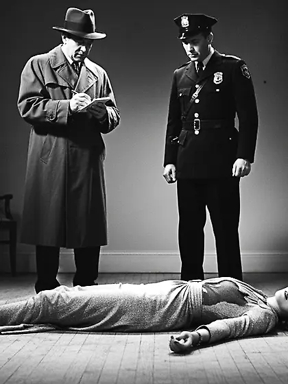 Film Noir Crime Scene