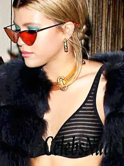 Sofia Richie Wearing A See Thru Bra