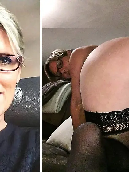 Bourgeoise montre son cul