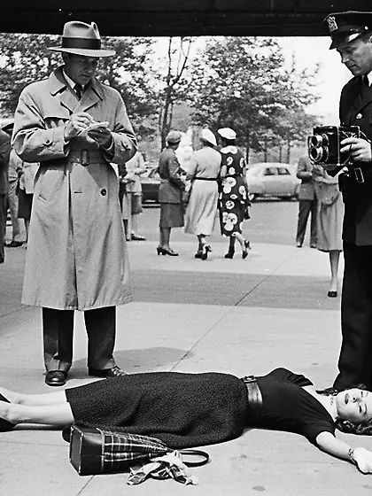 Film Noir Crime Scene