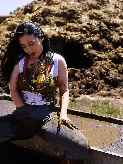 Rada Brewer on the farm