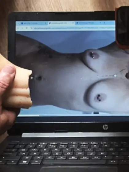 Sexy Canadian gets some cock and cum tribute