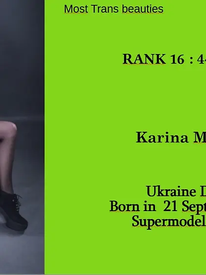 16th Supermodels category : Karina MINAEVA