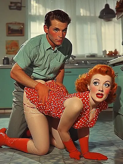 Helping mom in the kitchen