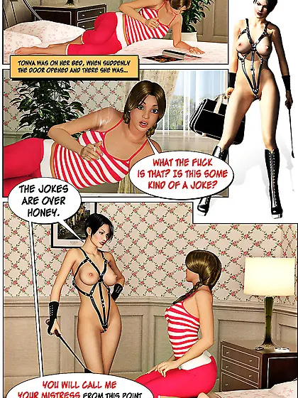 Experienced busty dominatrix ties