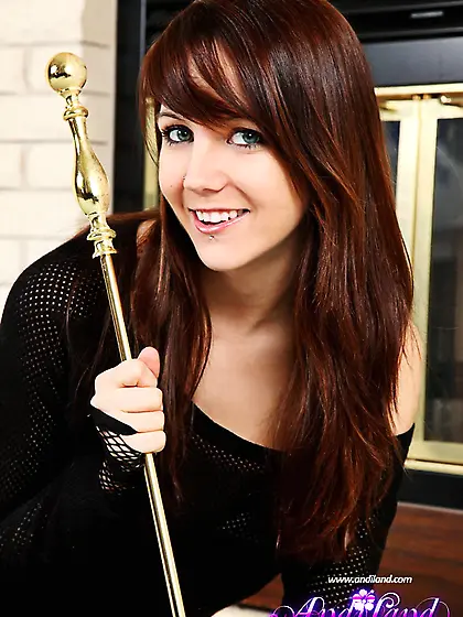 Black stockings fishnet gloves