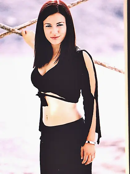 Big tits Justine first time