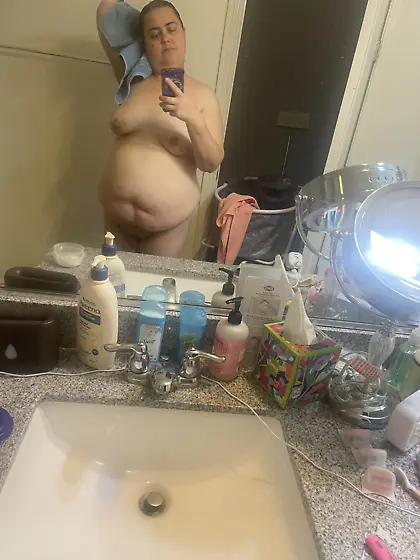 Chubby after shower