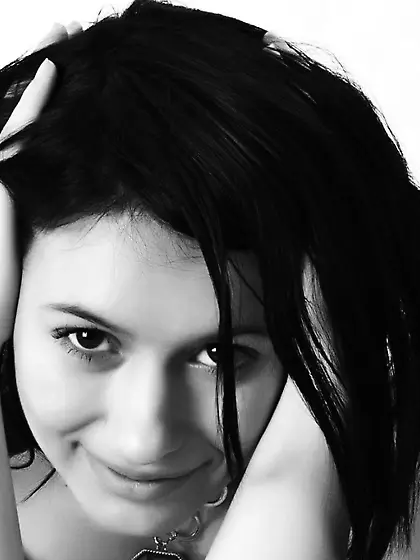 White girl hair small