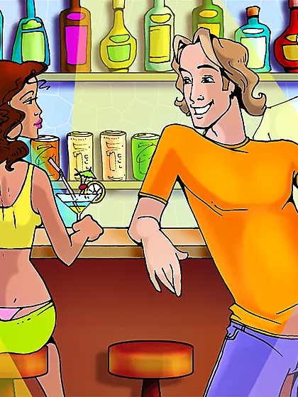 Interracial cartoon fucking