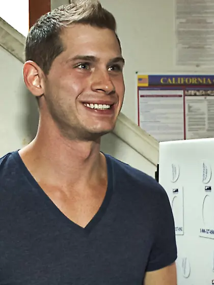 Laundry center cock sucking